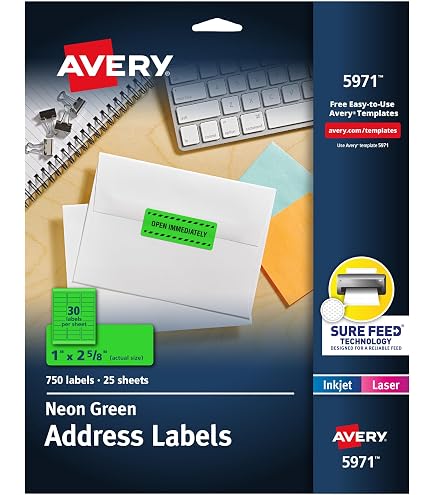 Amazon.com : Avery Printable Address Labels with Sure Feed, 1